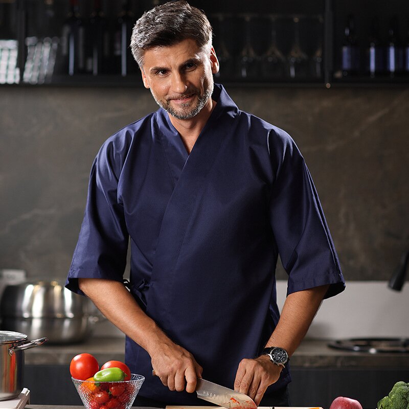 Chef Uniform 3/4 Sleeves Resta - Haori Japanese Jacket review and price