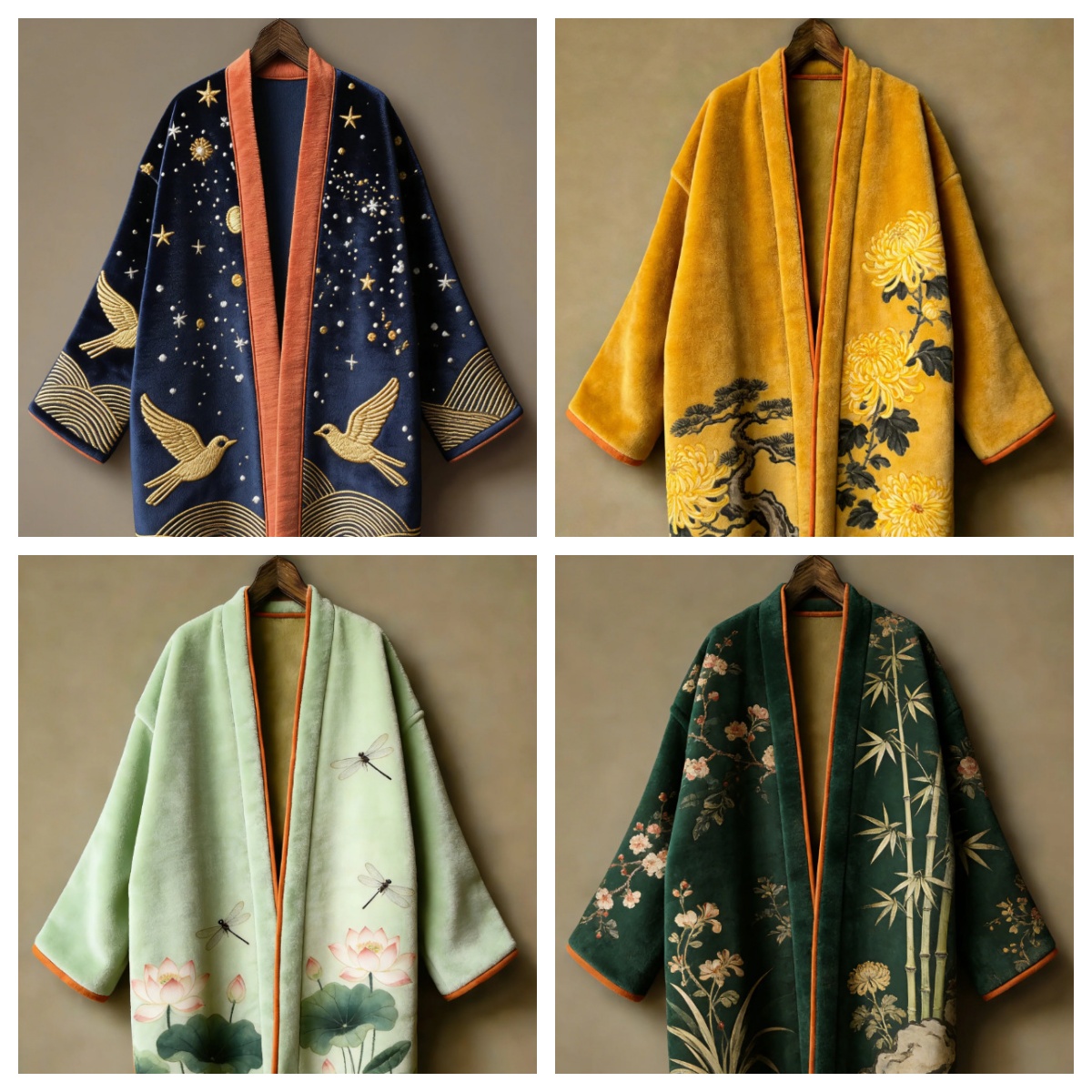 Thicken Flannel Japanese Kimon - Haori Japanese Jacket review and price
