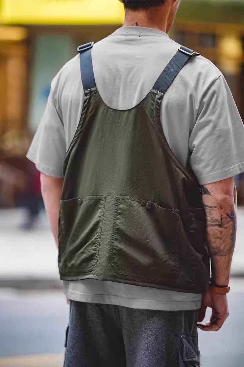 Retro Functional Cargo Vest Me - Haori Japanese Jacket review and price
