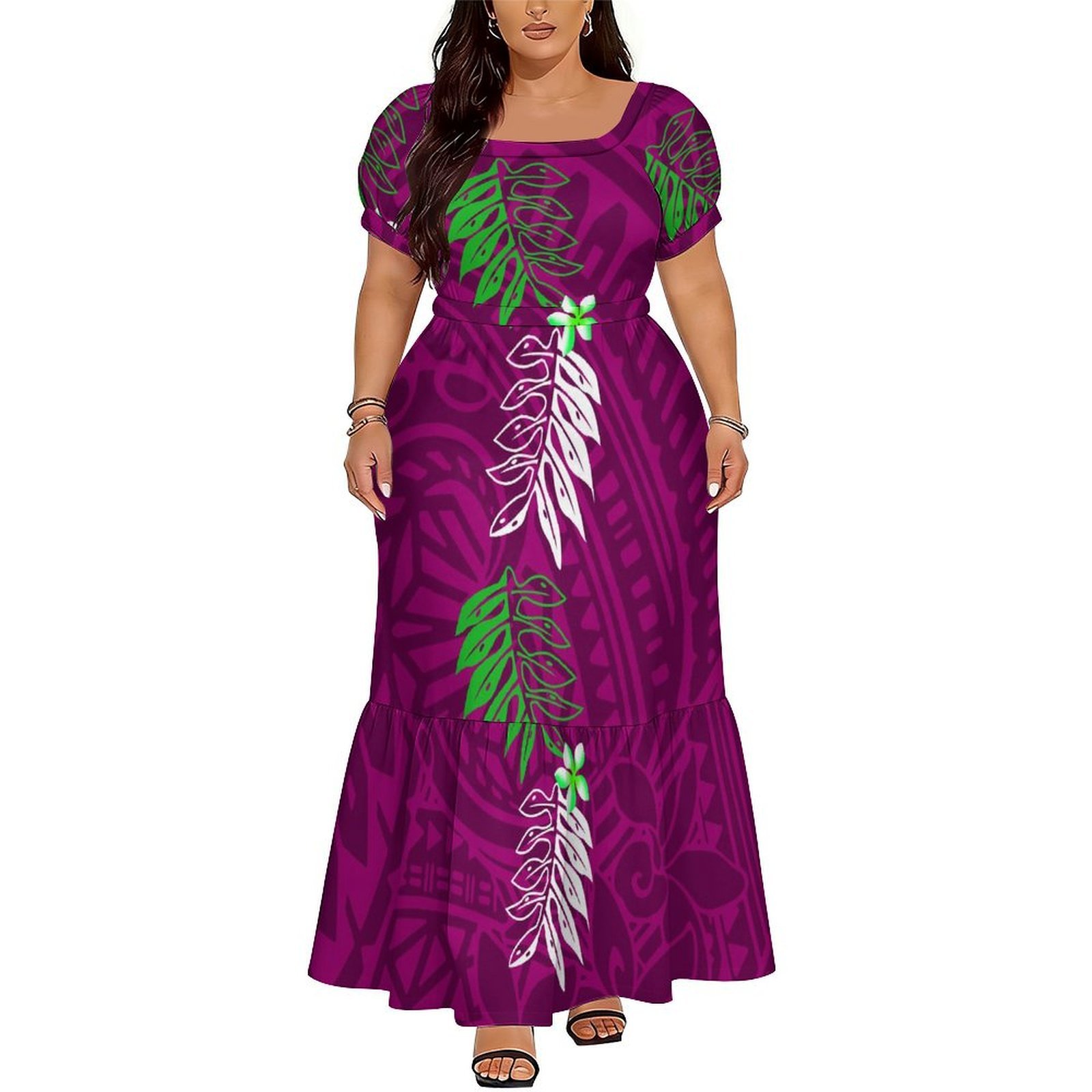 Polynesian Island Long Dress S - Ethnic Clothing & Online Fashion Store Khaadi Pk review and price