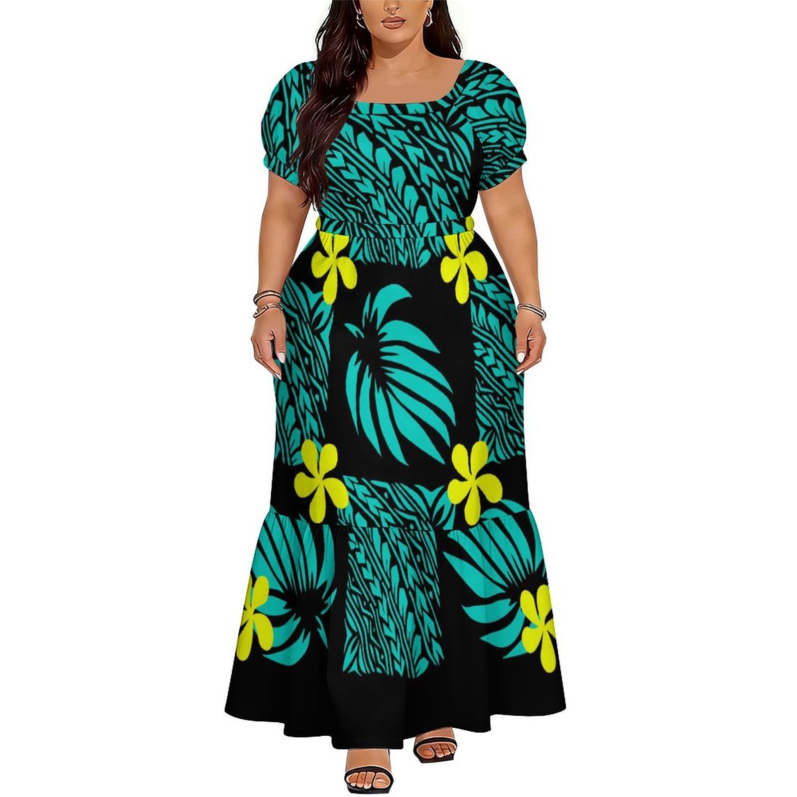 Polynesian Island Long Dress S - Ethnic Clothing & Online Fashion Store Khaadi Pk review and price