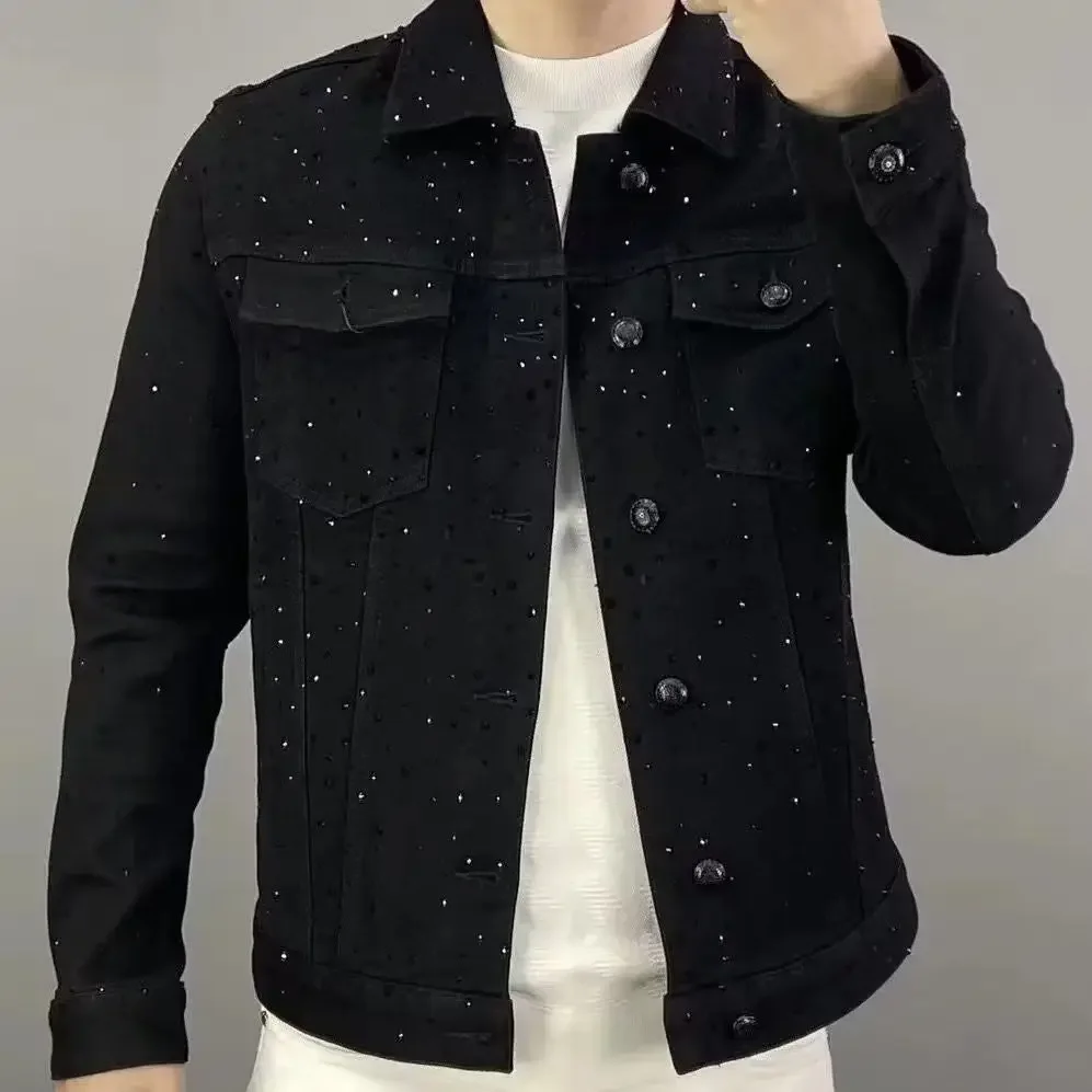 Jeans Coat for Men Button Casu - Haori Japanese Jacket review and price