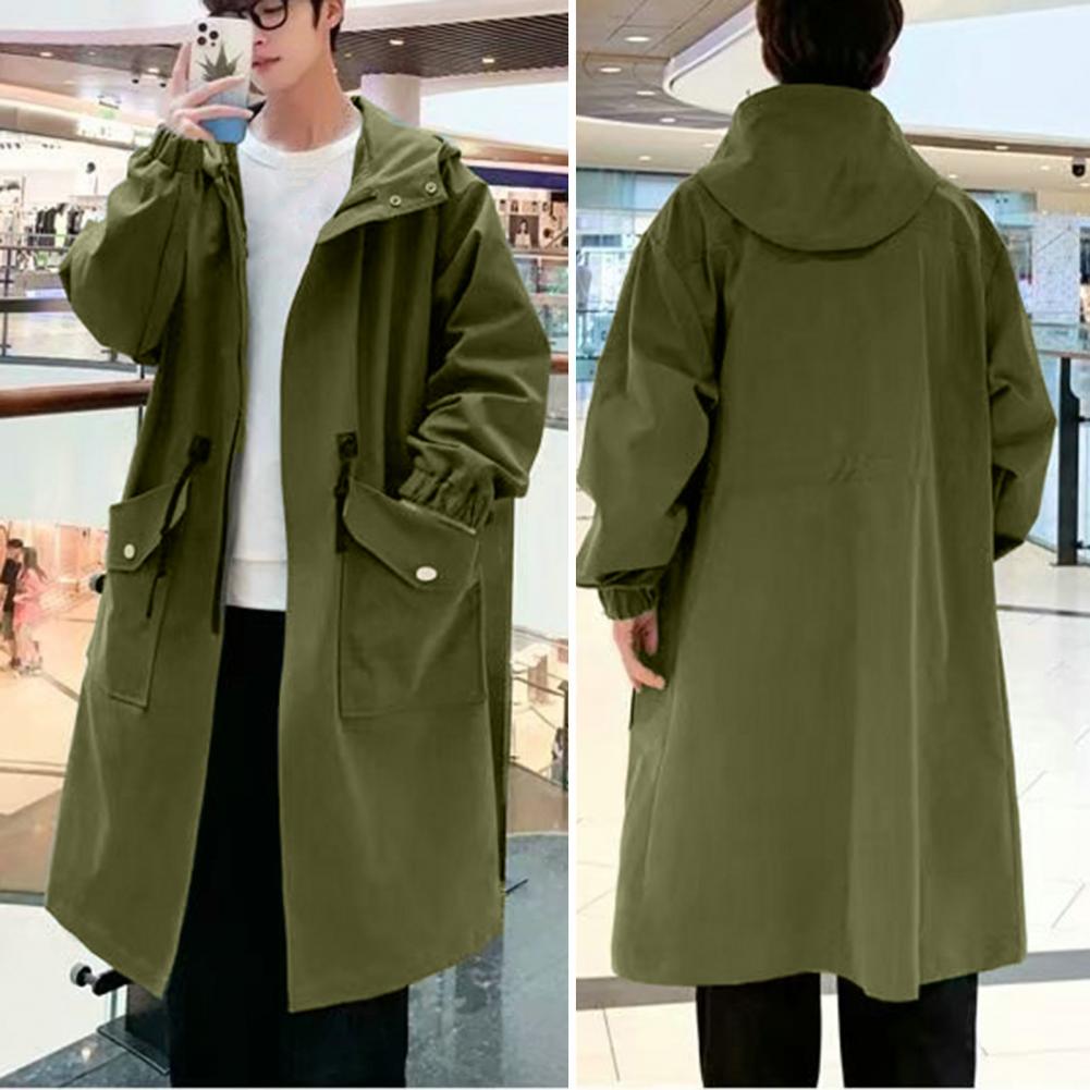 Long Trench Coat Jacket Men Au - Haori Japanese Jacket review and price