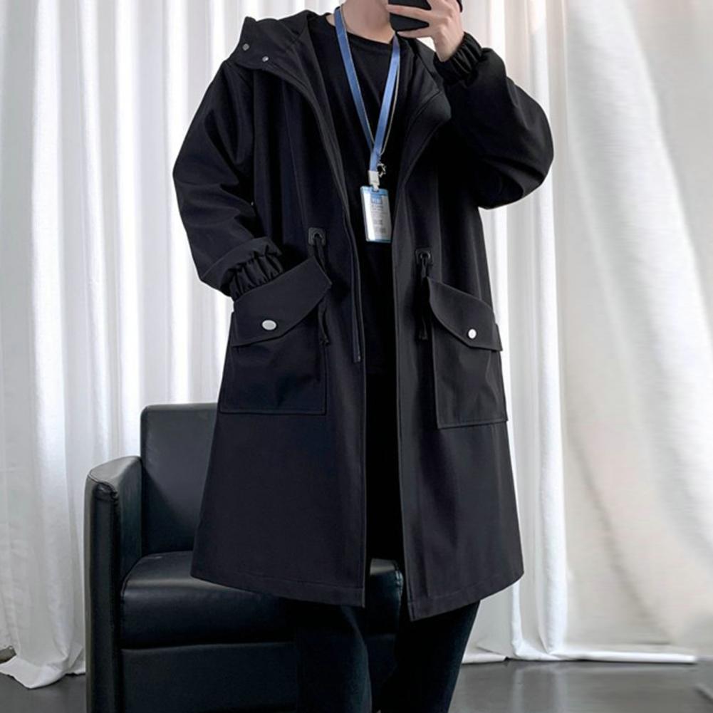 Long Trench Coat Jacket Men Au - Haori Japanese Jacket review and price